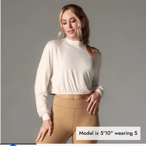 TAVI Tops - TAVI - Versatile Voyage Long Sleeve T - Oat/Cream Color - NWT